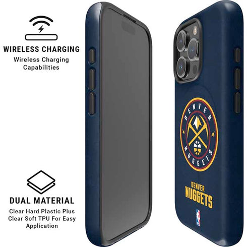 NBA Denver Nuggets Distressed iPhone 16 Pro Magsafe Impact Case